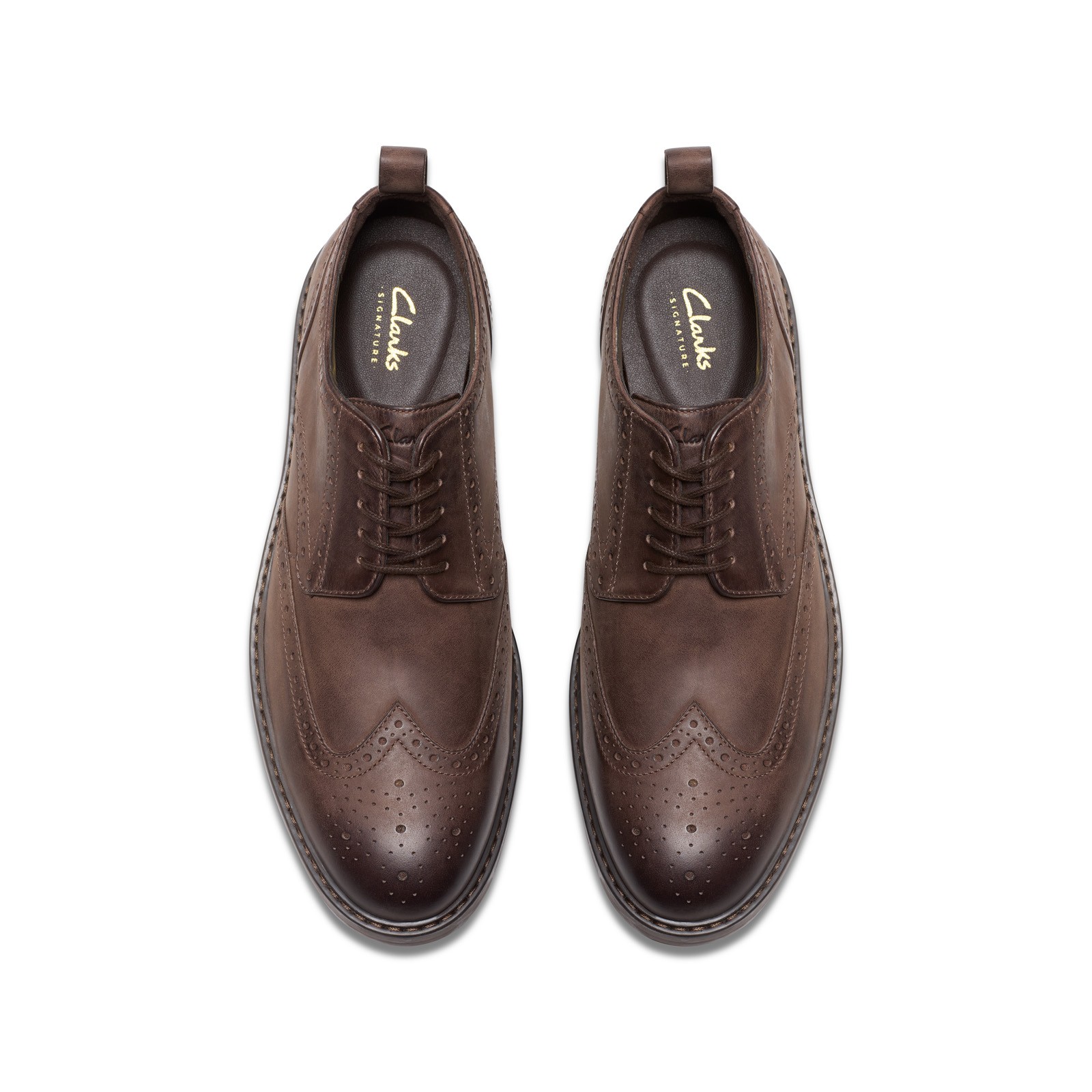 Clarks Aldwin Limit Mens Brown Oxfords & Lace Ups Wingtip & Brogue Shoes
