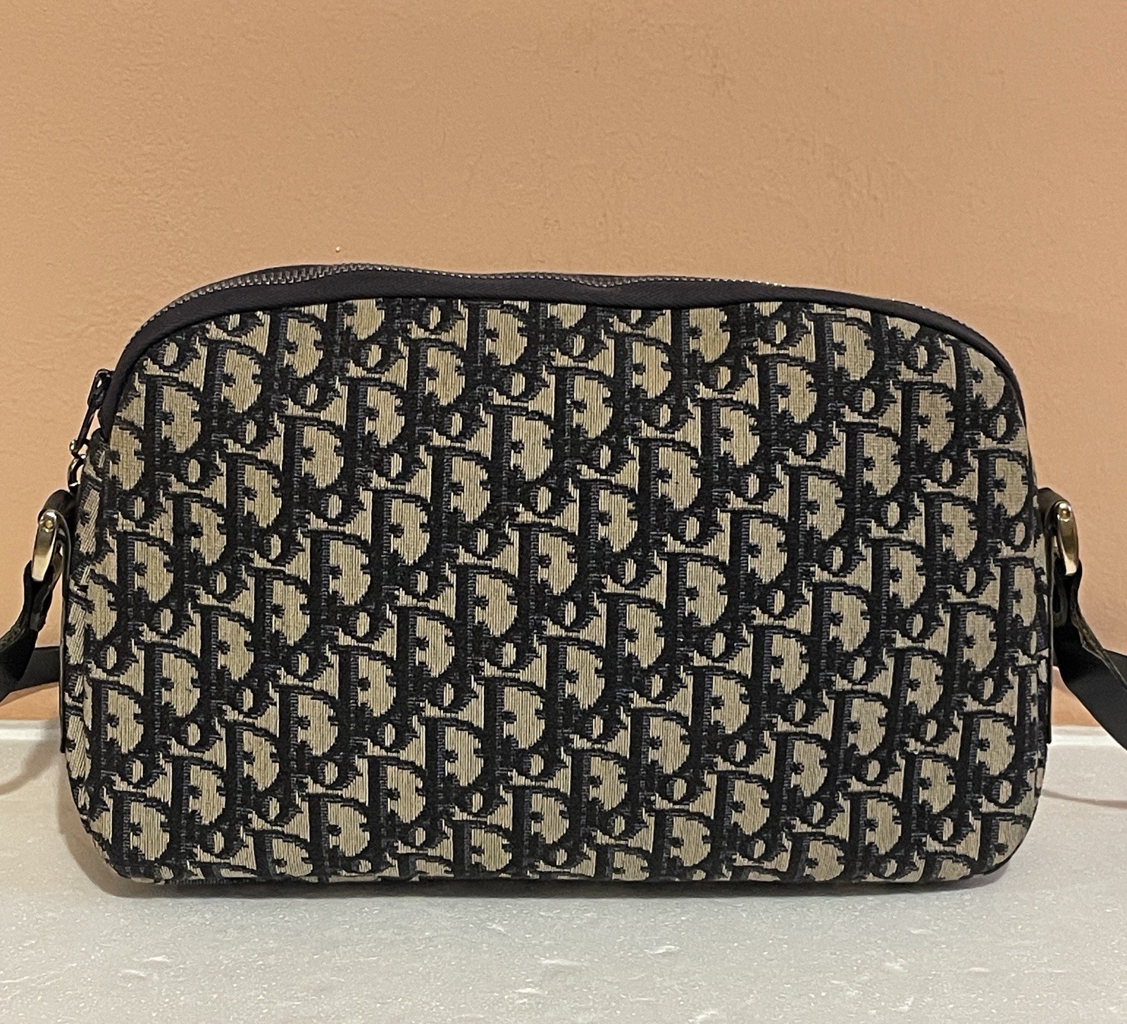 Christian Dior Oblique Trotter Pattern Bag Vintage 70s/80s