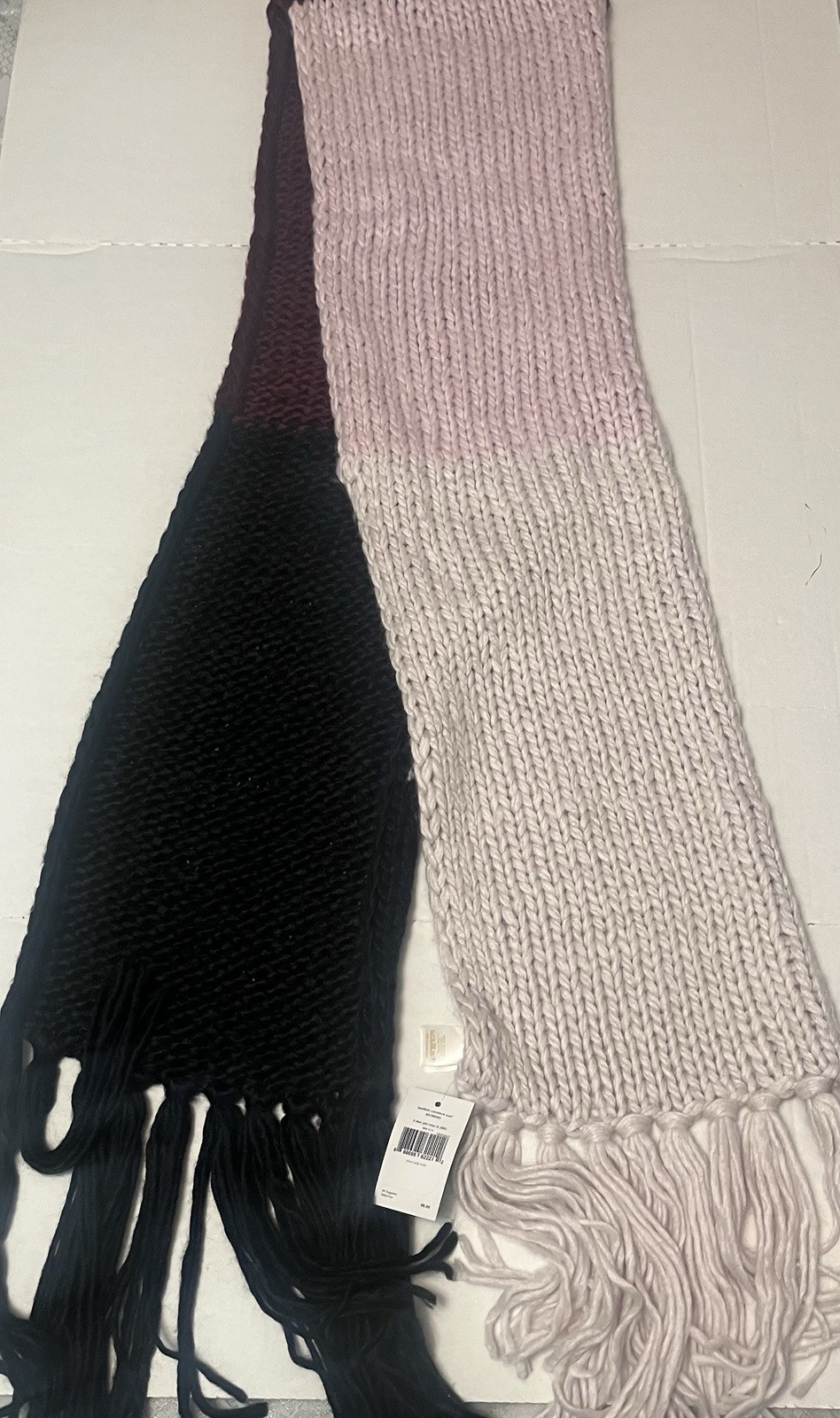 KATE SPADE Chunky Handknit Colorblock Scarf Not Available Anywhere Else