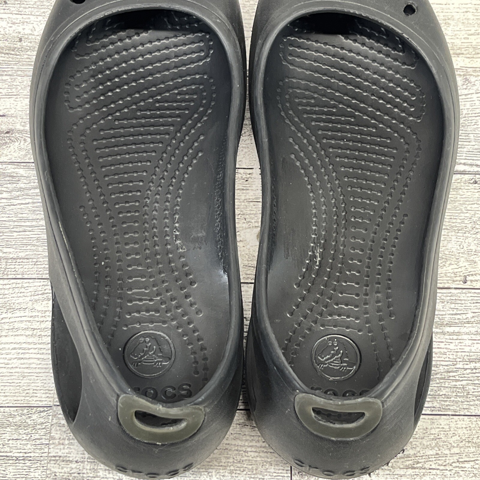 CROCS Kadee Black Ballet Comfort Shoes 11215 Black Women Size 7