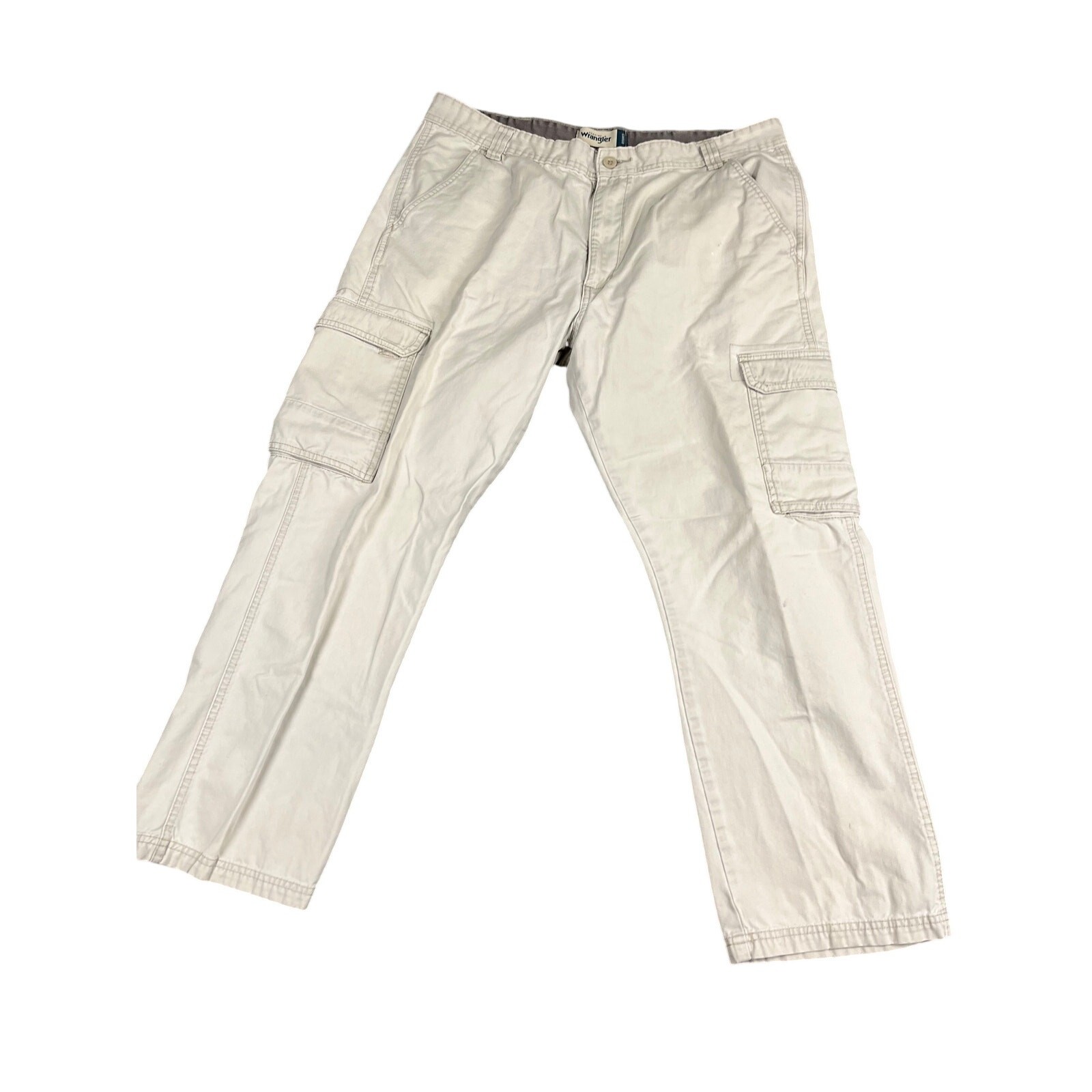 Men’s Genuine Wrangler Cargo Pants Size 38×29 100% Cotton GOOD – See Photos
