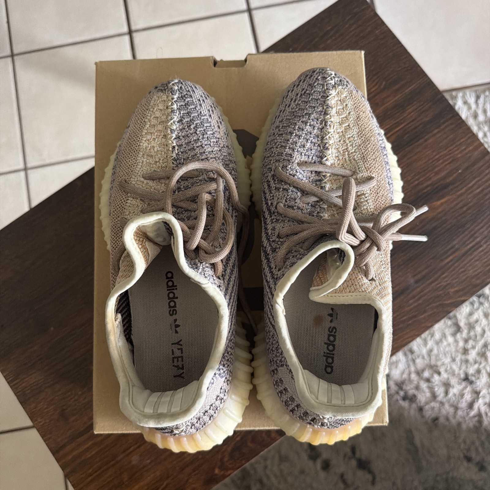Adidas Yeezy Boost 350 V2 Ash Pearl Size 5.5 SLIGHTLY USED $50 OBO