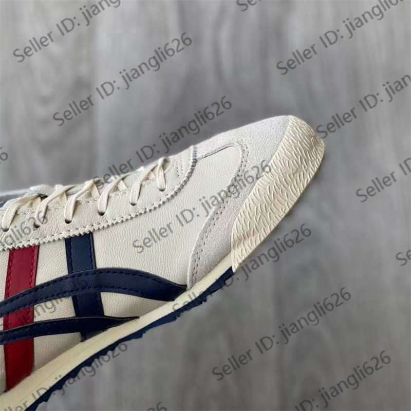 NEW Onitsuka Tiger MEXICO 66 ‘SD’ 1183A727 101 Beige Navy Blue Red
