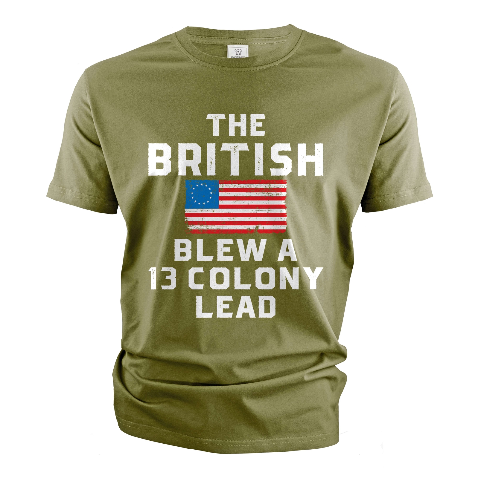 Mens funny 4th of July shirt The The British blew a 13 colony lead Patriotic tee