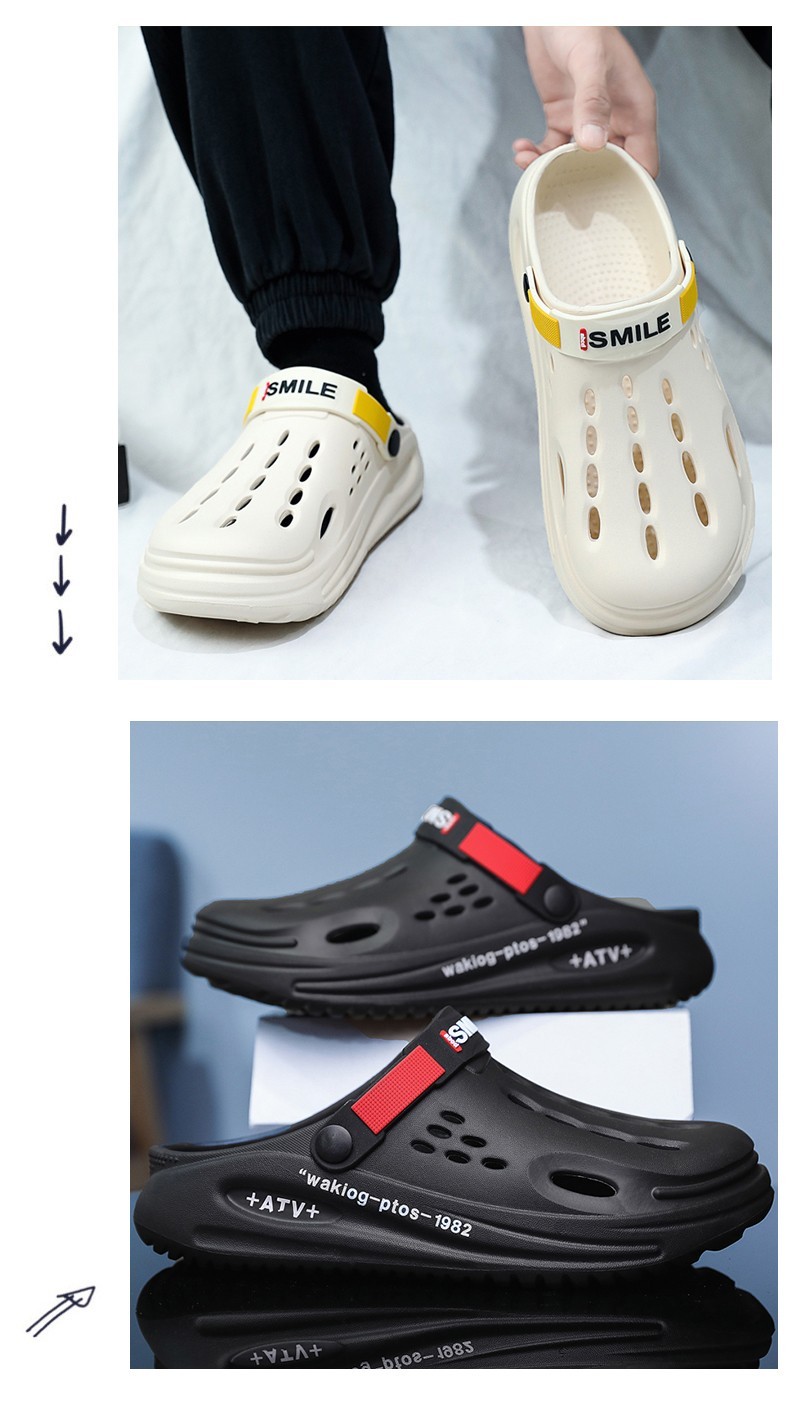 Men’s EVA Clogs Slip-On Sandals Non-Slip Lightweight Garden Shoes