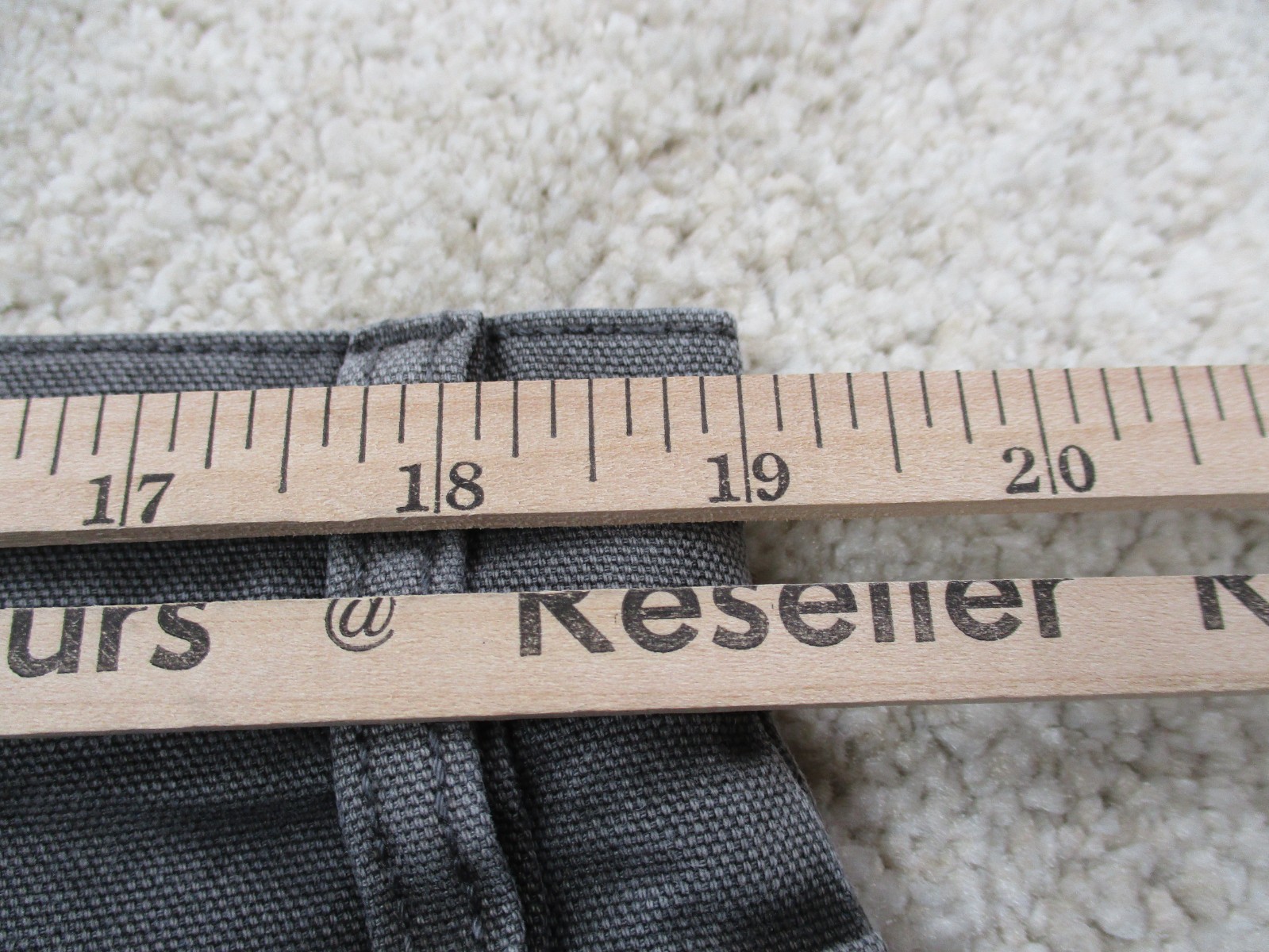 Proof Rover Slim Pants Mens 38 Gray Canvas Stretch Chino Casual Huckberry 38×34