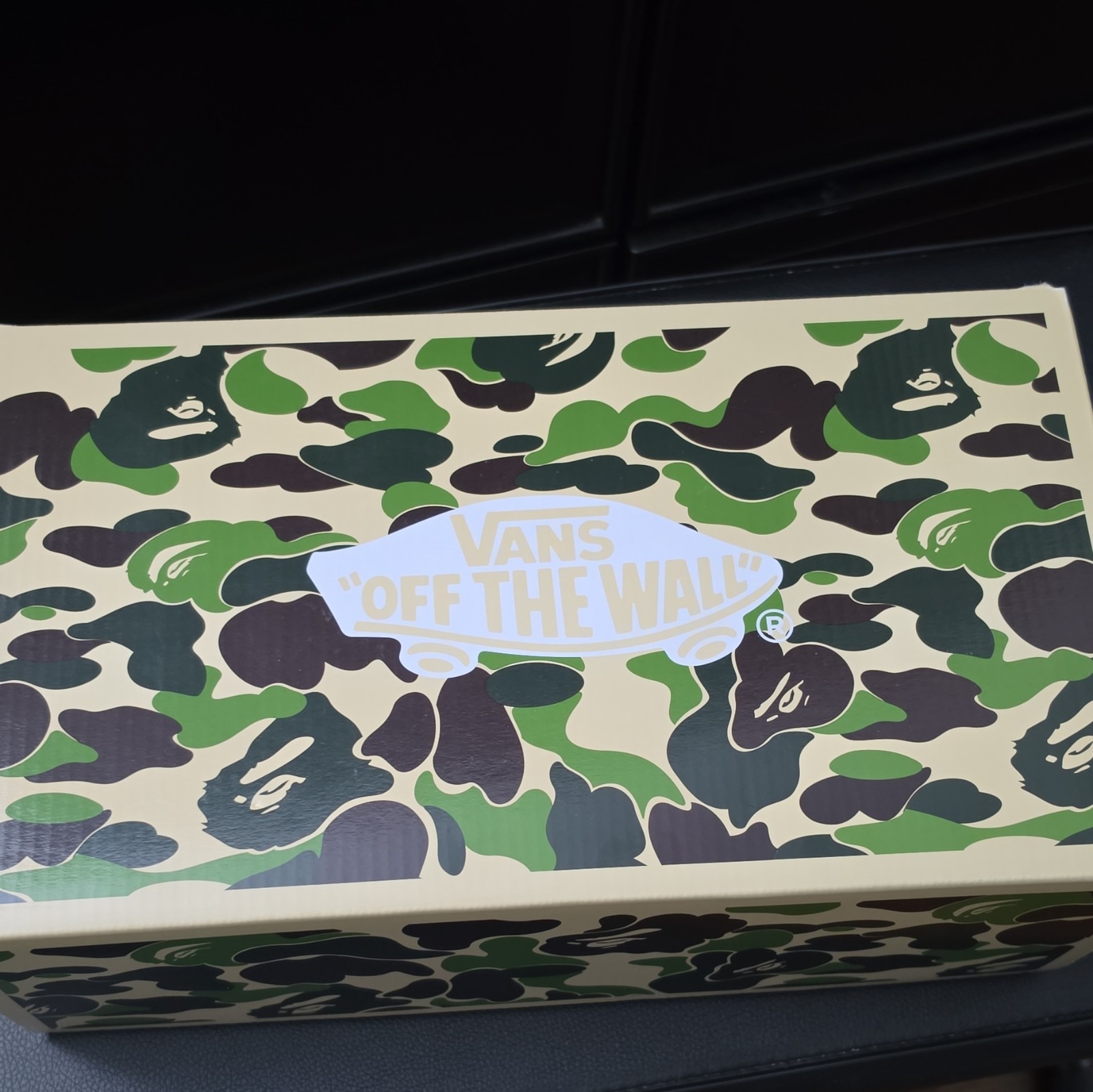 VANS Knu Skool LX x BAPE Black/White Camo Low Top Lace-Up Sneakers VN000Z3929B