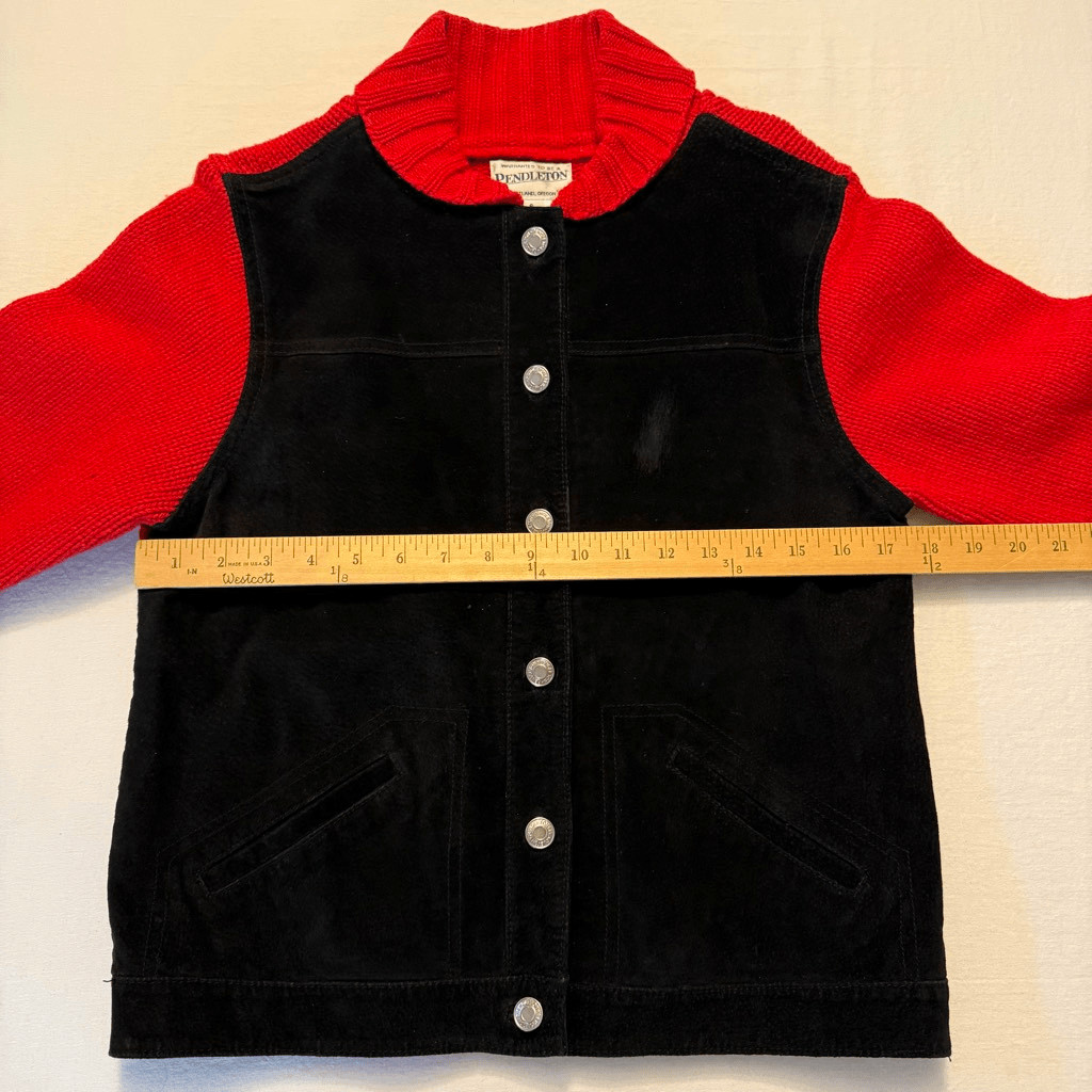Pendleton | Southwestern Lambswool & Suede Bomber Jacket | Vintage | Size Small