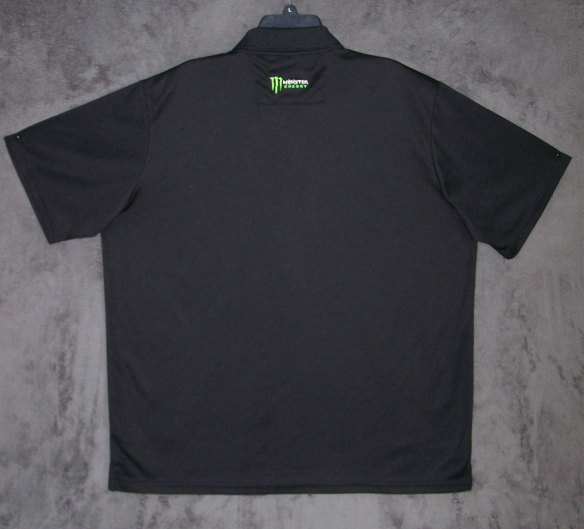 Monster Energy Polo Shirt Adult Extra Large Black Embroider MONSTER ENERGY Mens