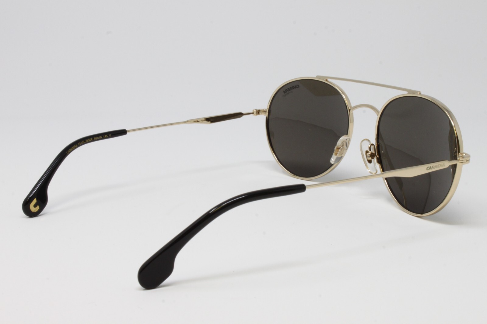 Carrera men’s round Sunglasses CA131S J5G Gold Brown Lens Size 56mm NWT