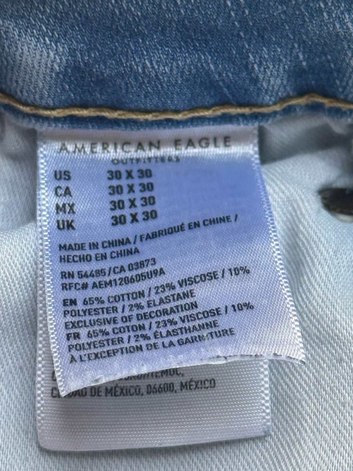 American Eagle Outfitters Men’s Distressed Skinny Jeans Size 30