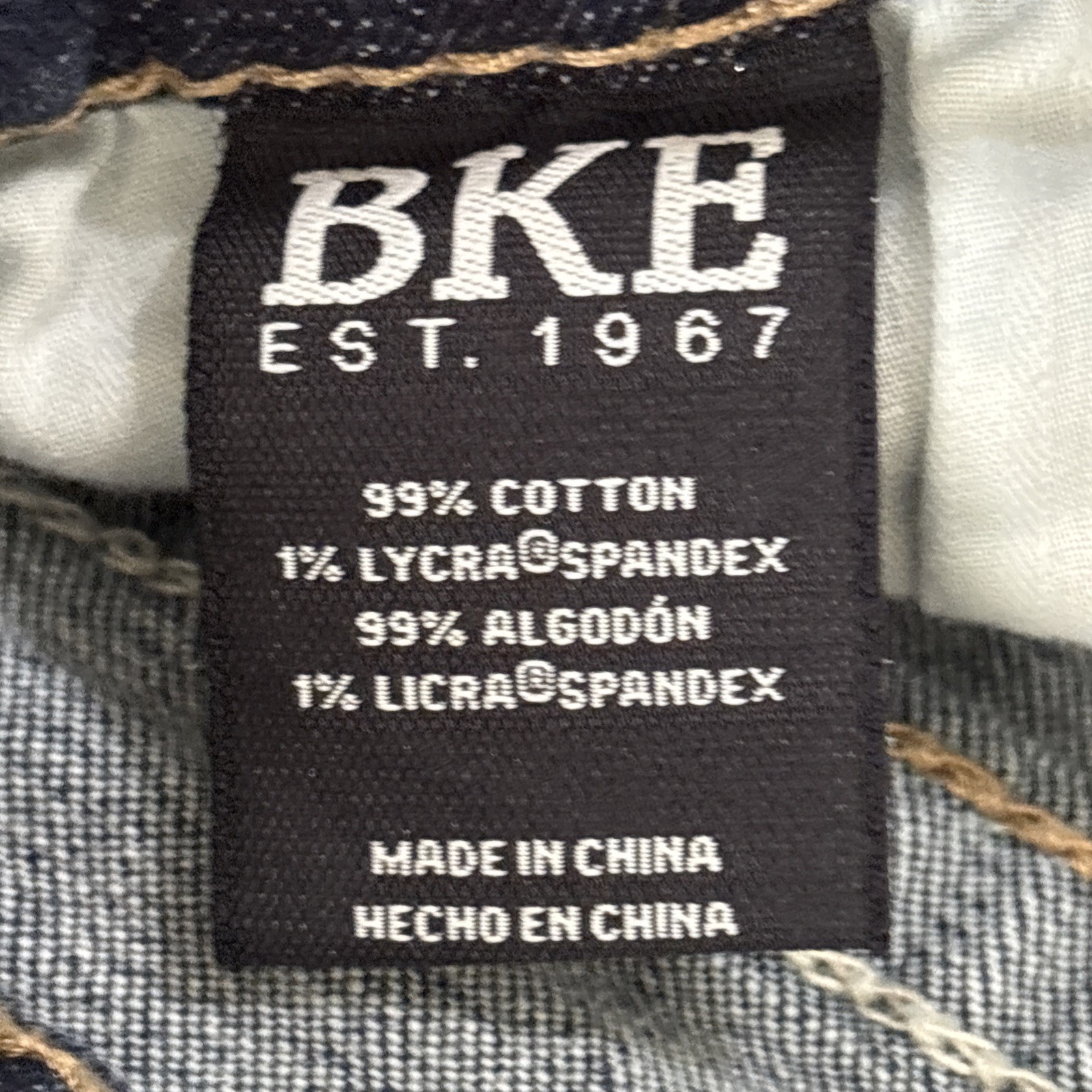 BKE Buckle Jake Jeans Men’s Size 30×32 Distressed Straight Leg Stretch Dark Wash