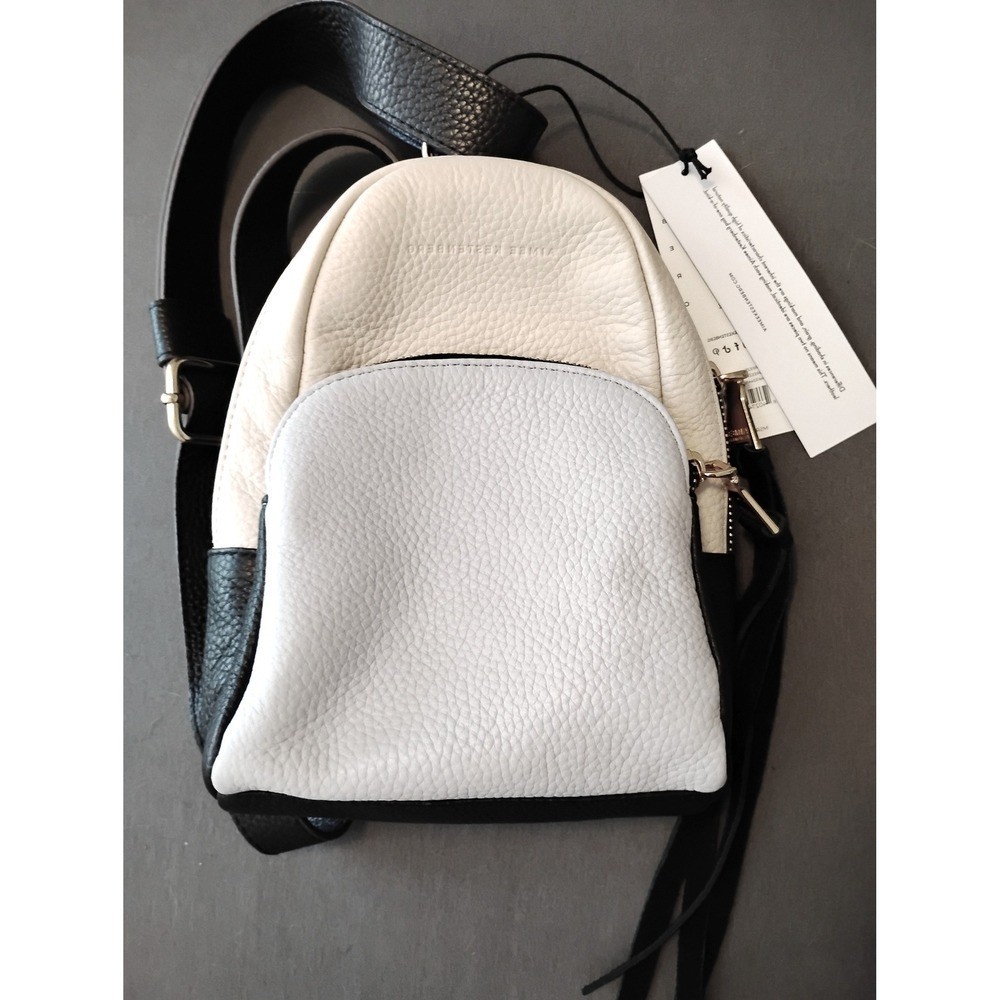 Aimee Kestenberg Travel Minimalist Leather Convertible Backpack Purse NWT Chic