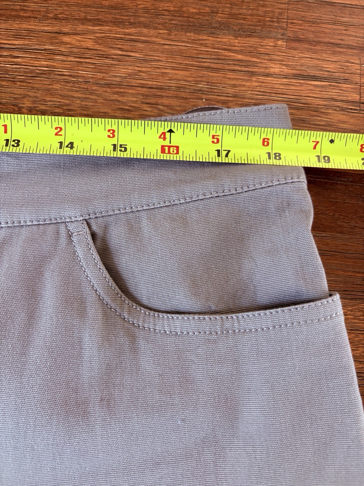 Eileen Fisher Pants Taupe Size Large Wide Leg 37” X 31” 97% Cotton / 3% Spandex