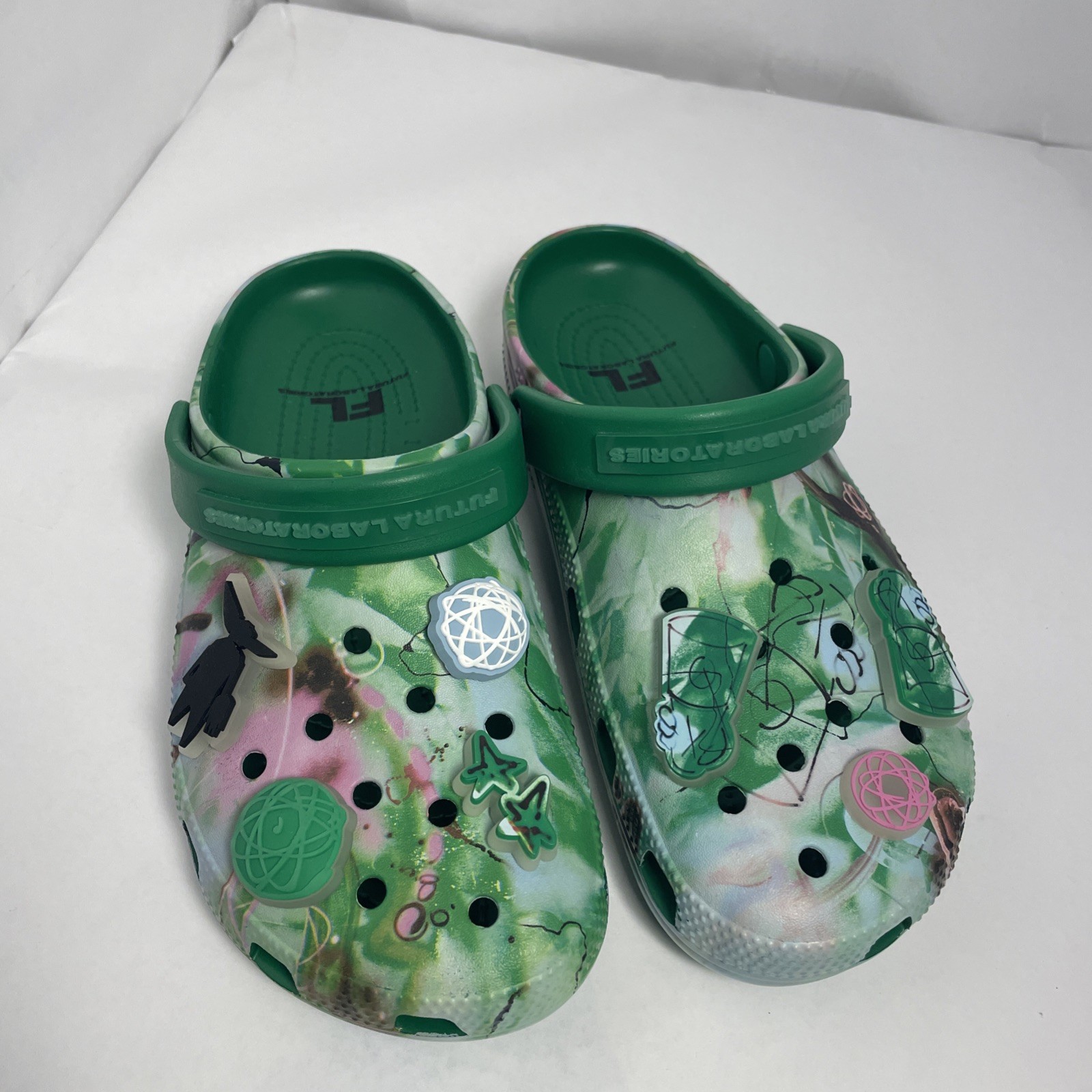New Futura Laboratories x Crocs Classic Clog Green Size M9 W11