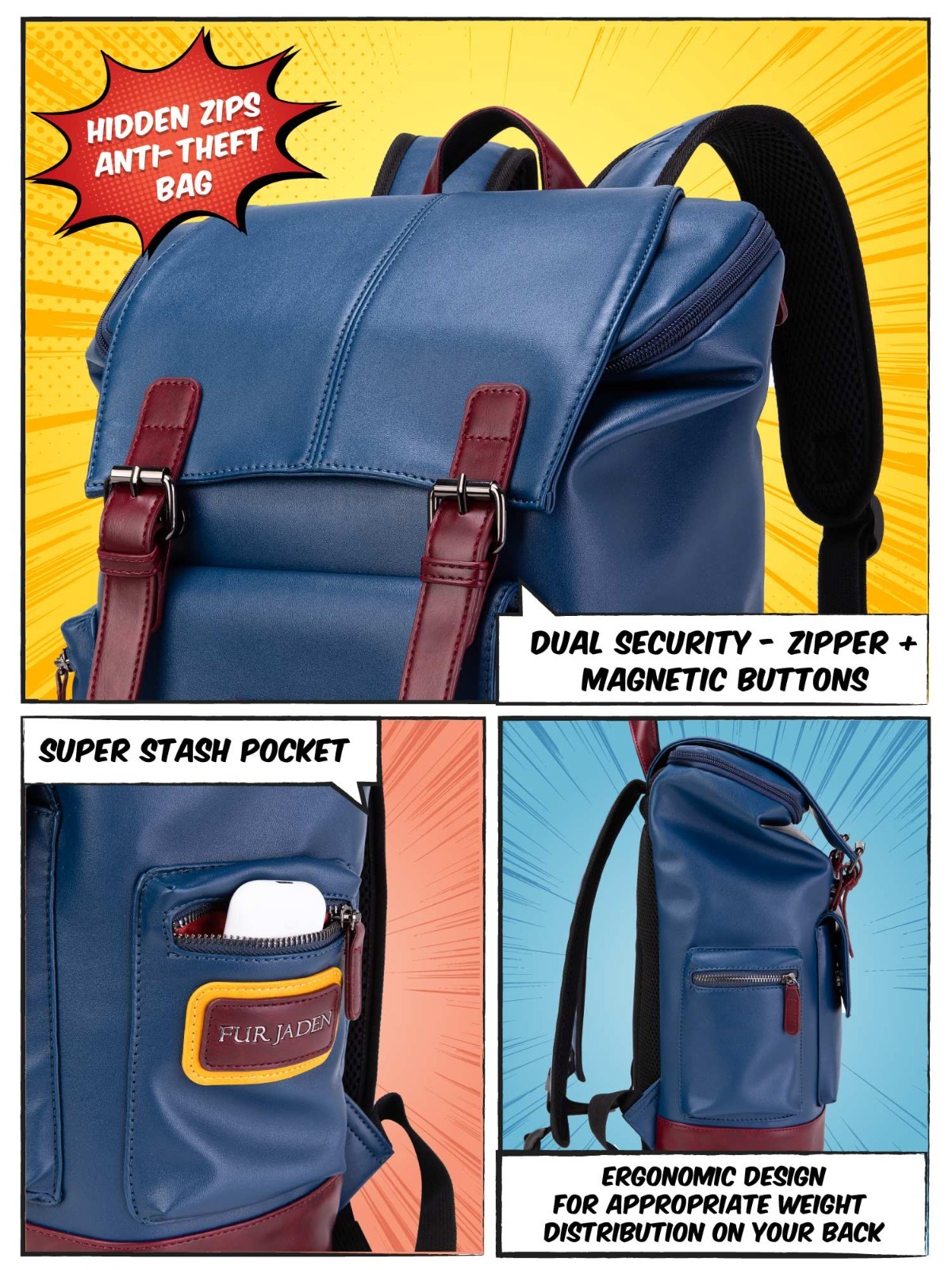 The Trailblazer | SUPERMAN x Fur Jaden multi colour US BUYERS – NO IMPORT FEES