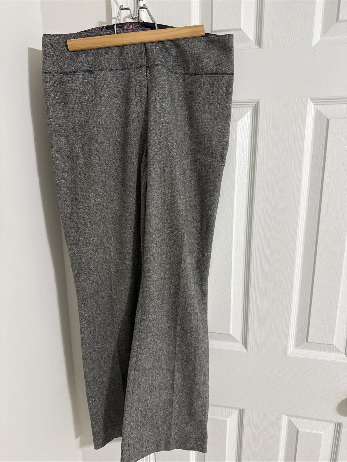 Nicole Miller Women’s Size M Gray mid Rise Dress Pants