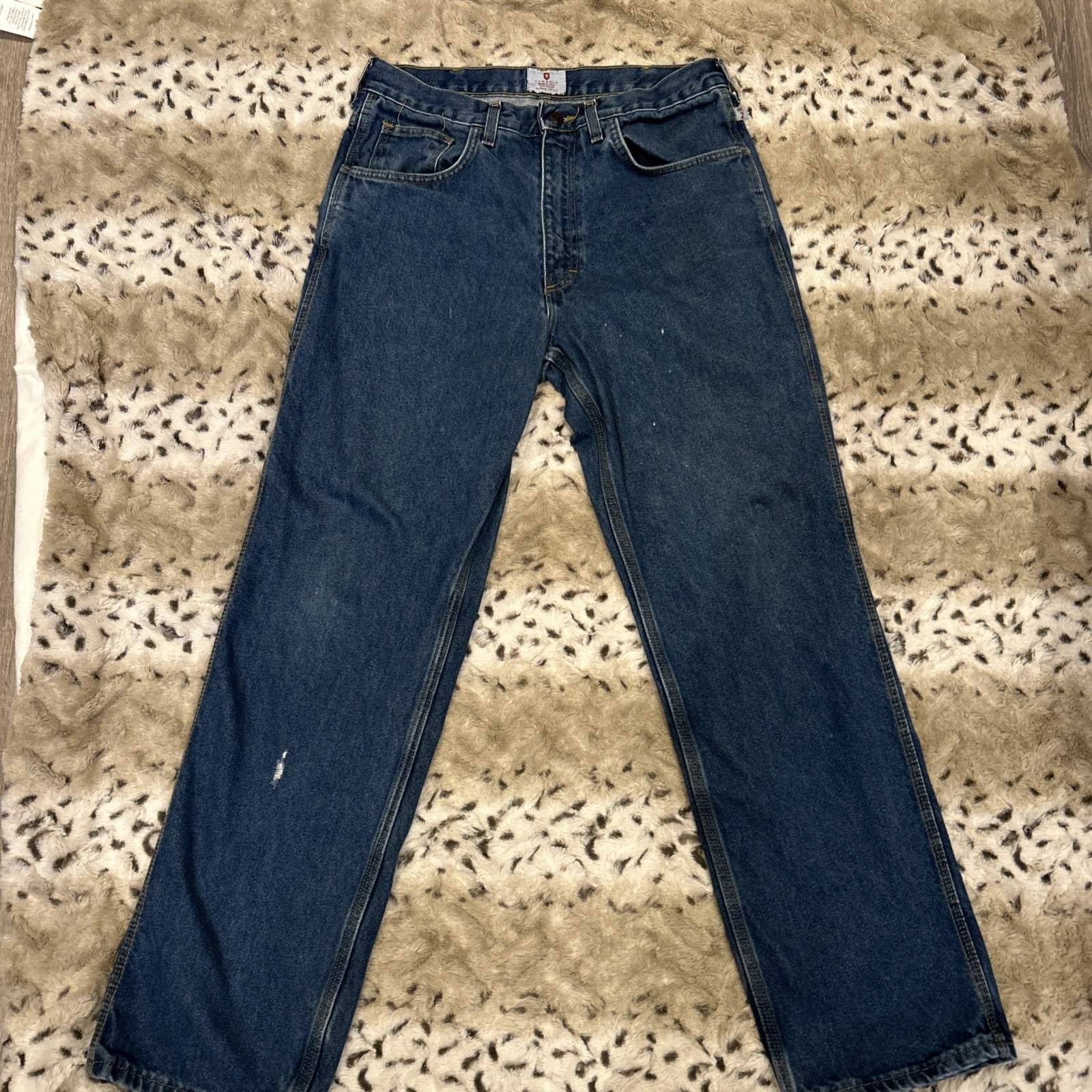 Tyndale FRMC Jeans Flame Resistant Pants F290T Blue Relaxed Carpenter 34×32