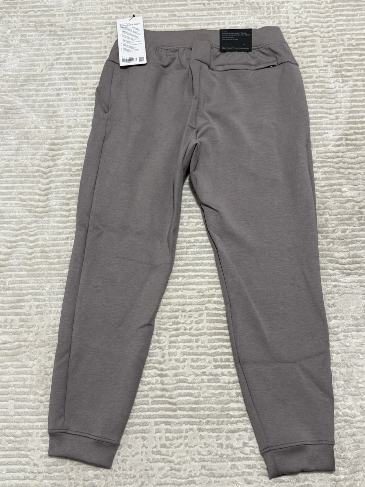 Lululemon Smooth Spacer Jogger Sweat Pants Joggers Warm Ash Gray – Large