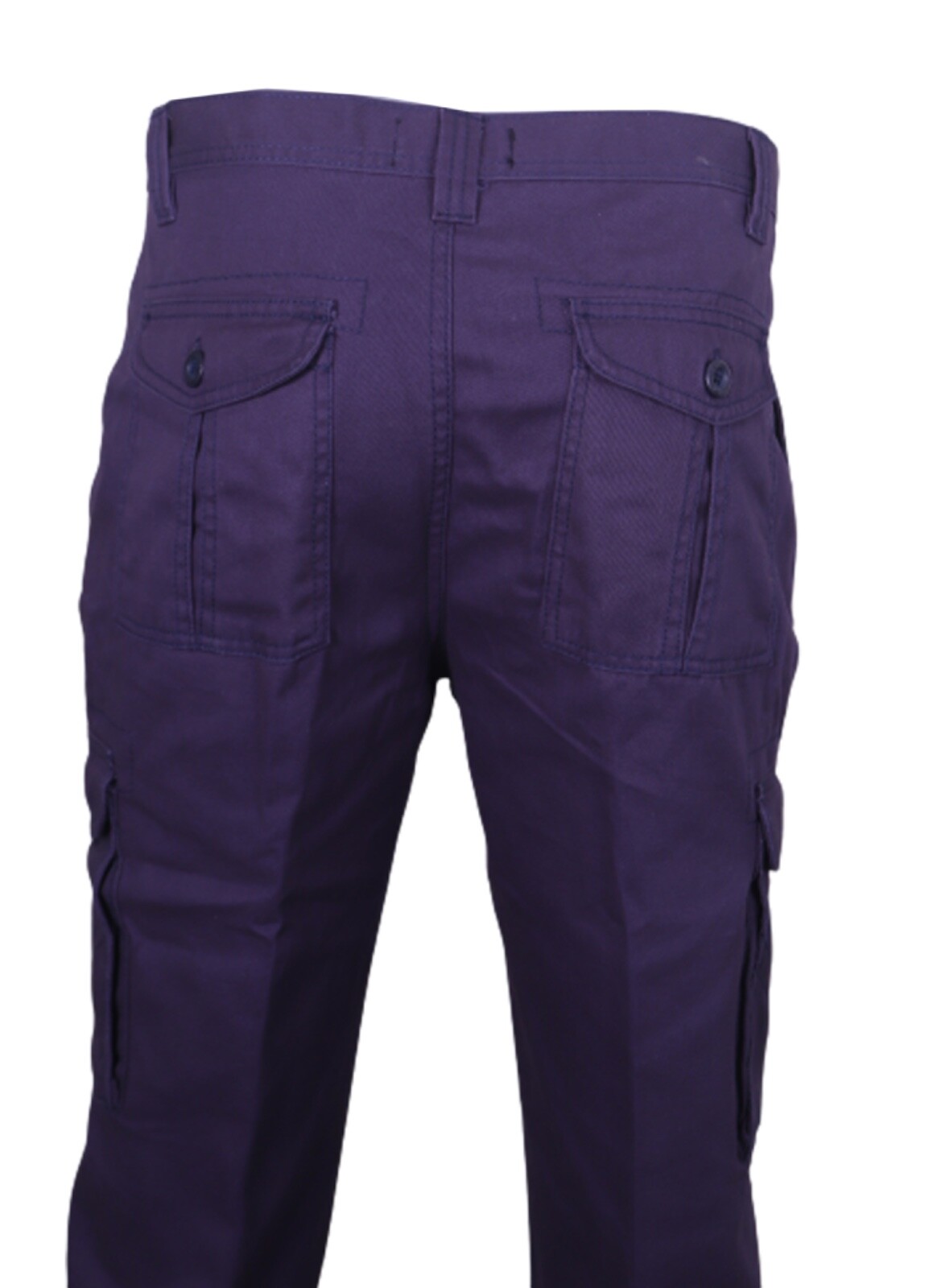 Mens Cargo Combat Slim-fit Pants Work Trousers Size 28 to 52 Black Navy & Olive
