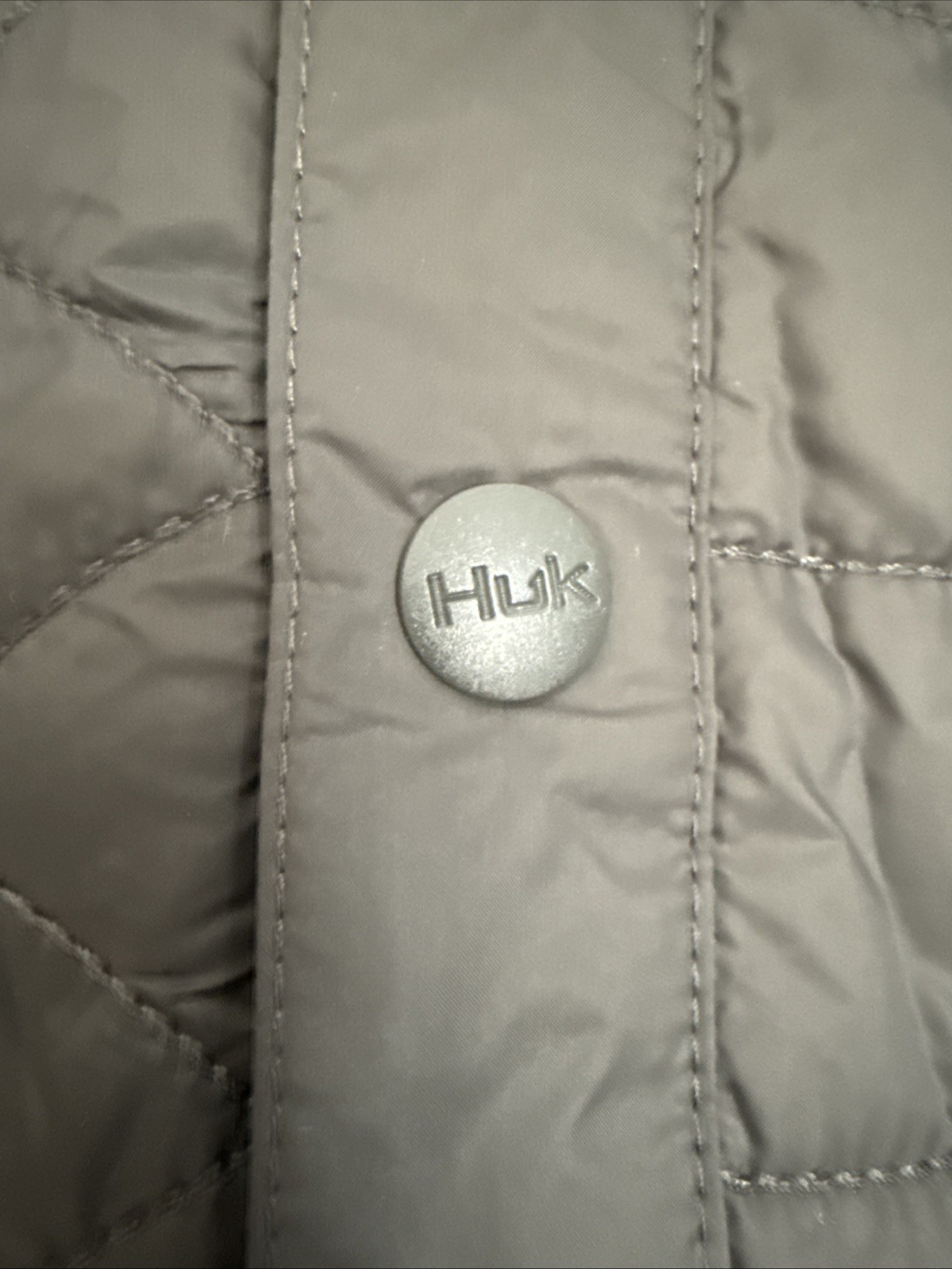 Huk Tarpon Quilt Shacket Jacket, Volcanic Ash (dark green/gray) MEN’s 3XL New