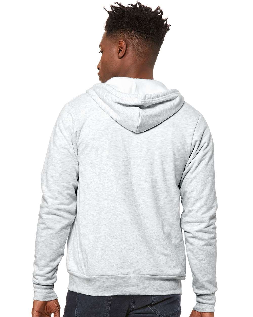 🔥 BELLA + CANVAS Mens Sponge Fleece Full-Zip Hoodie Sweatshirt Up to 3XL 3739