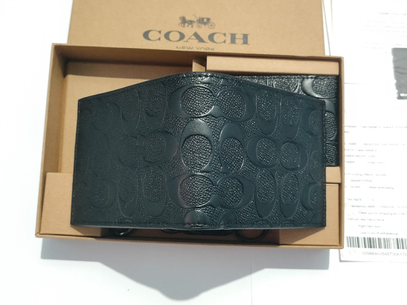 MEN’S 3 IN 1 WALLET BOXED GIFT SET IN SIGNATURE CANVAS BLACK