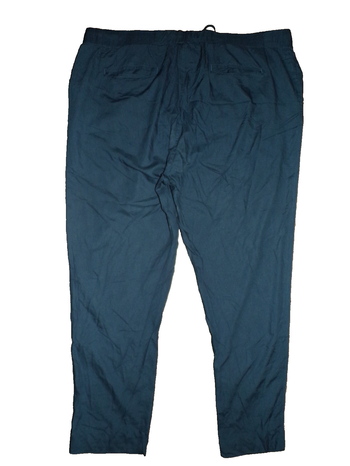 SUNDANCE Blue Embroidered Orange Pull On Pants Womens XXL Pockets Drawstring