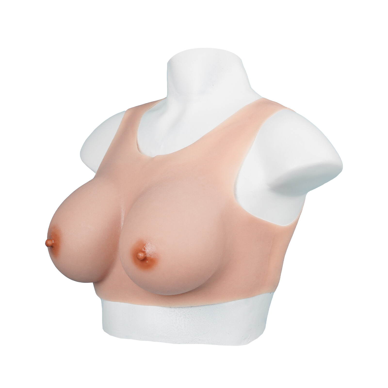Realistic Silicone Breastplate Soft Skin-LikeG Cup Comfortable Breast Forms LGBT