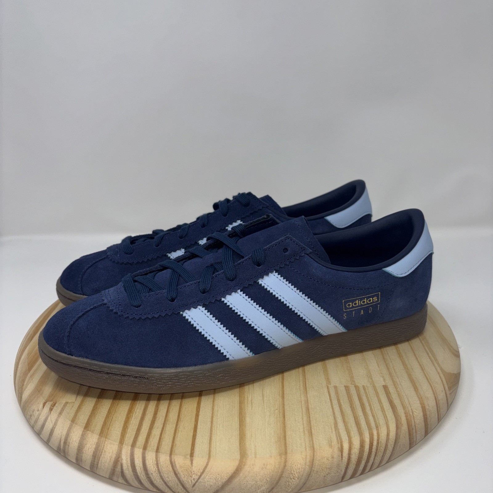 New! Adidas Stadt Night Indigo Navy Gum Originals Men’s US Sz 12