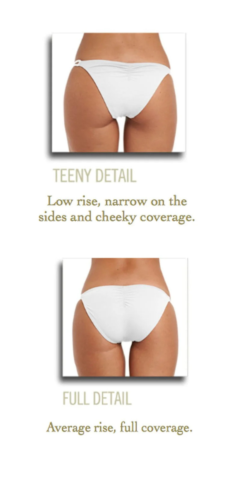 PilyQ Suede Laser Basic Teeny Cut Bikini Bottom