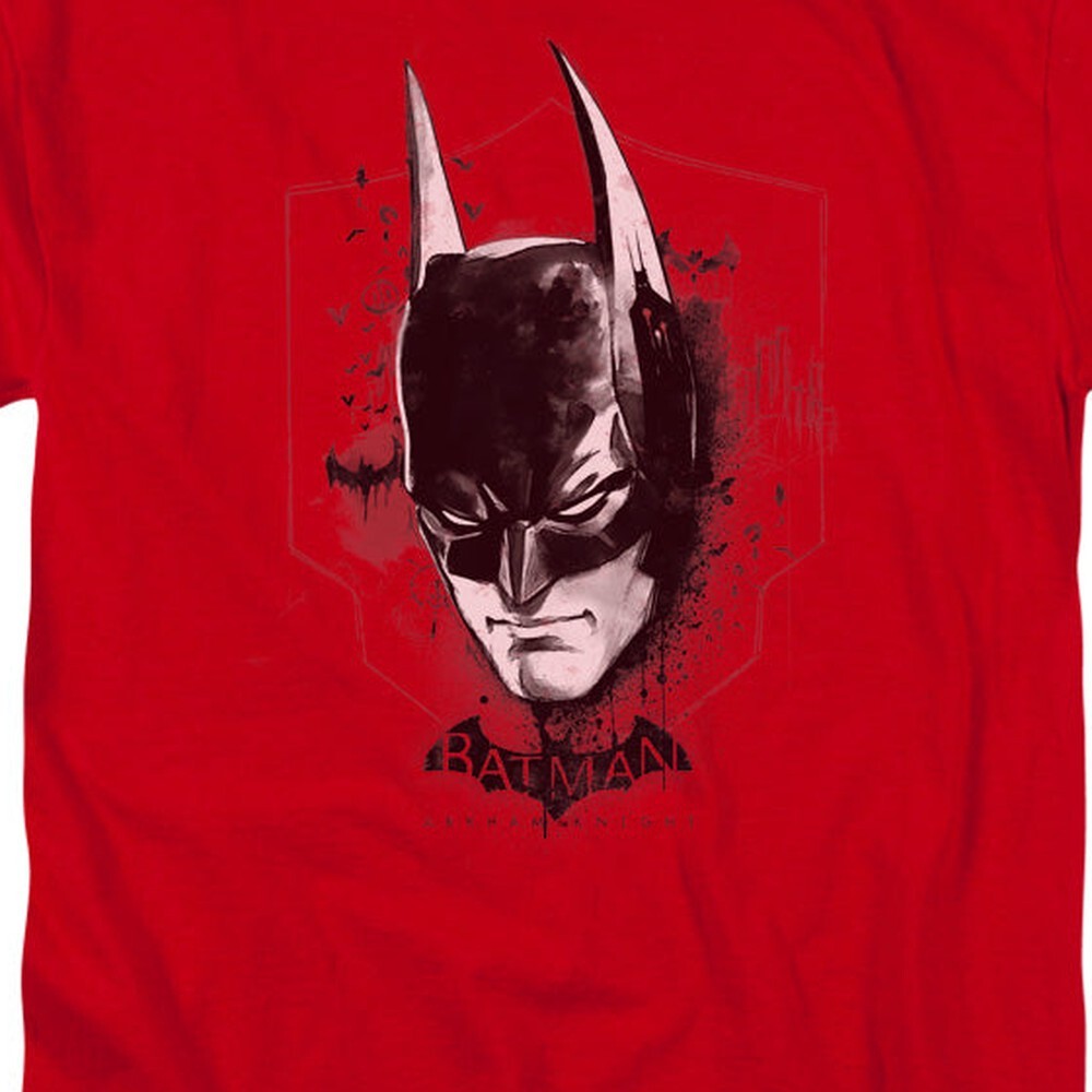 Batman Arkham Knight Ak Head Licensed Adult Unisex T-Shirt Regular Fit Tee SM-5X