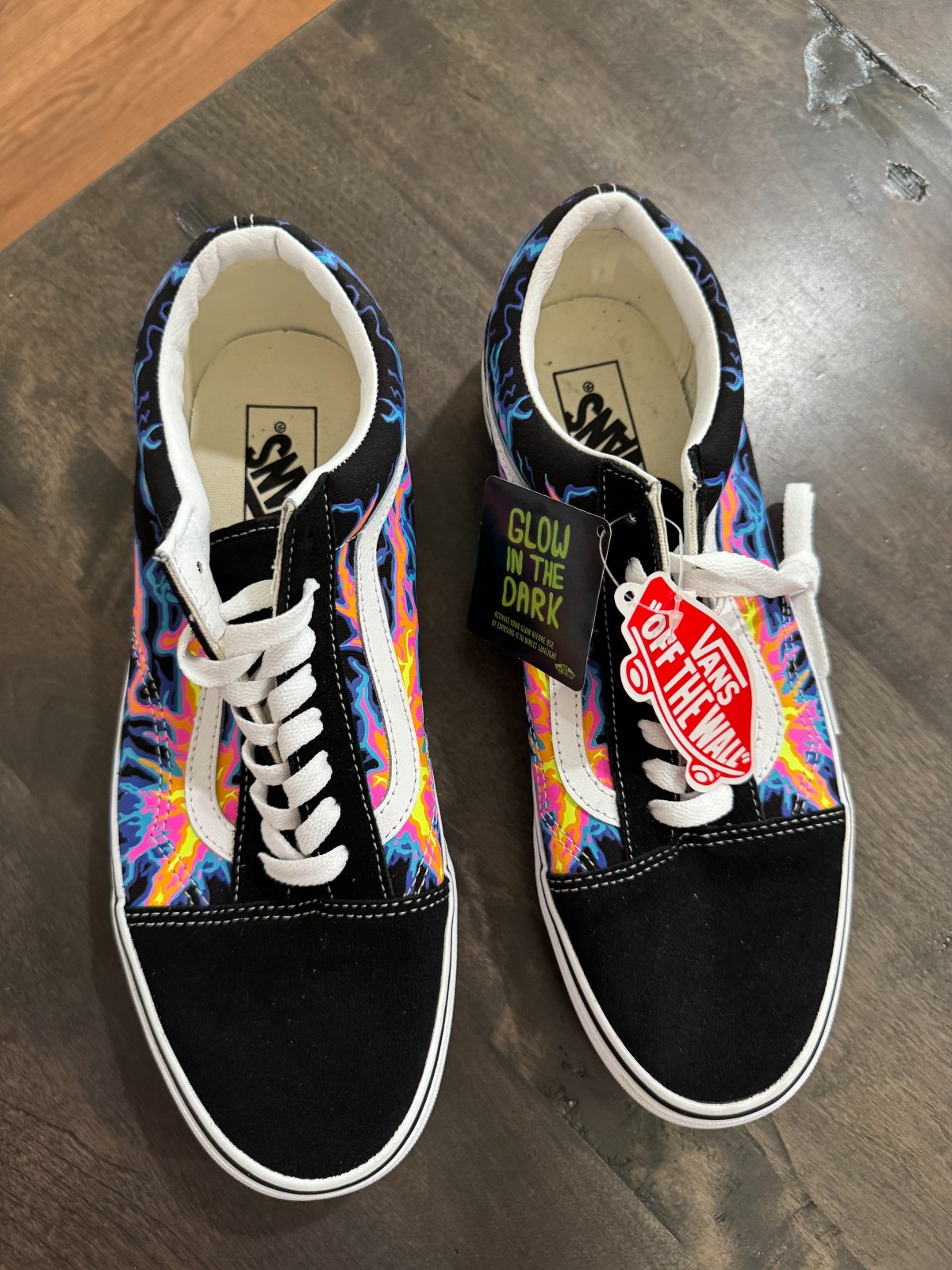 Vans Old skool ‘Electric flame’ Glow in the dark – SKU VN0A5KRFB03 Men size 13