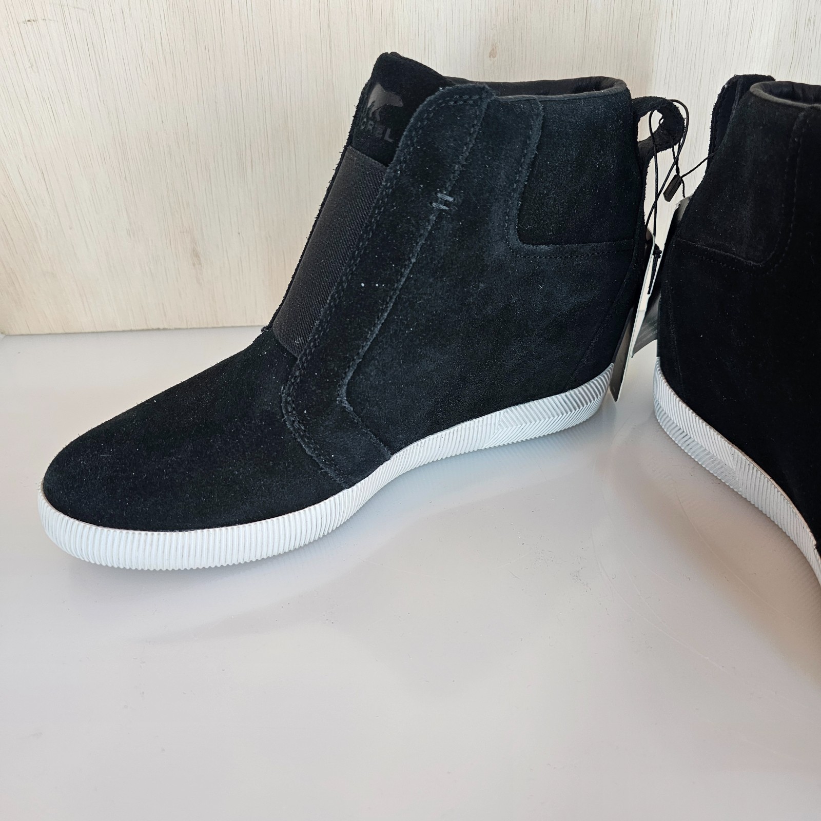 SOREL Out N About Wedge Boots Shoes for Women 10 M BLACK New