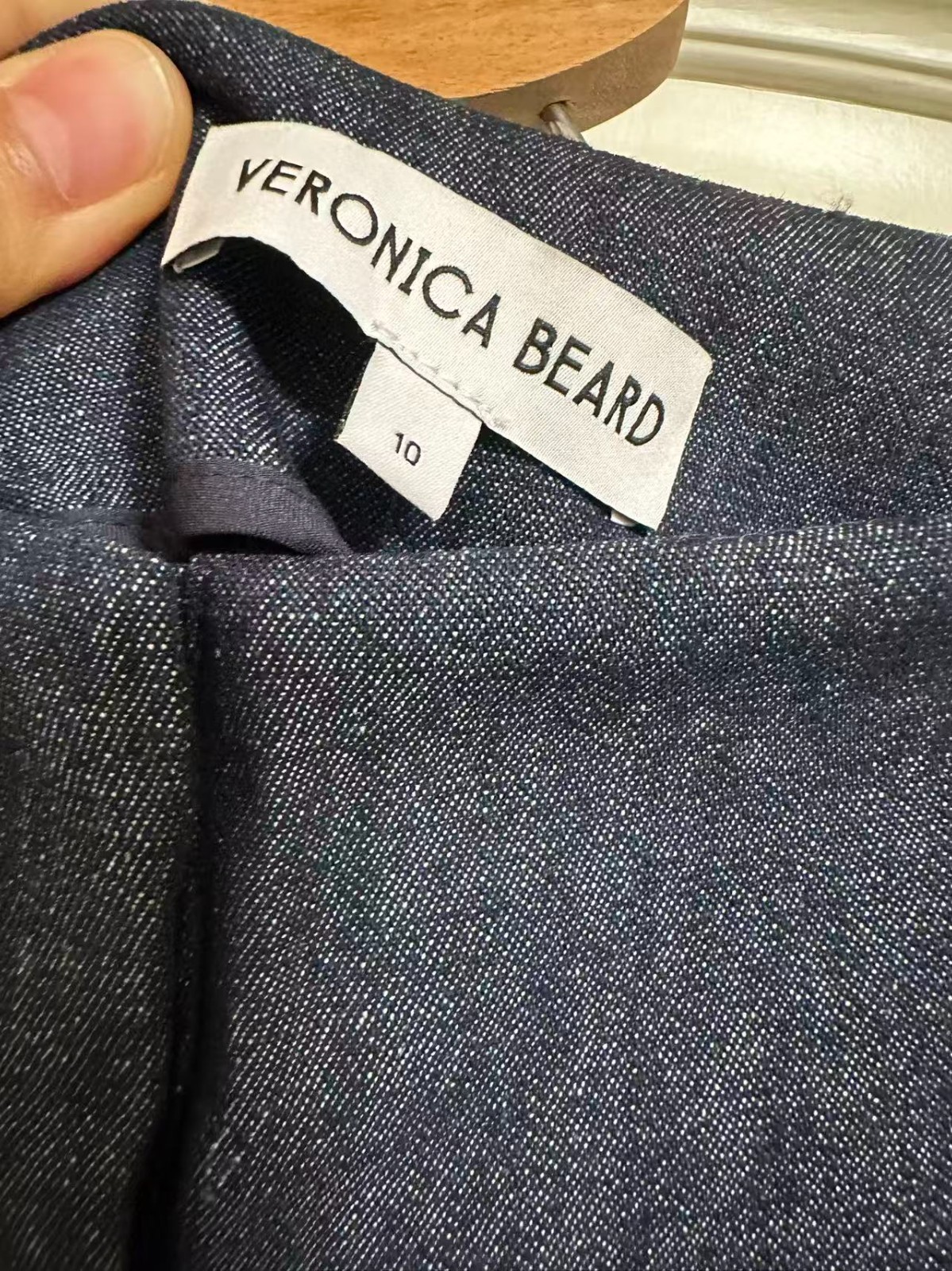 NEW VERONICA BEARD Osborne Wide-Leg Eyelet Pant Indigo Rinse 0-12