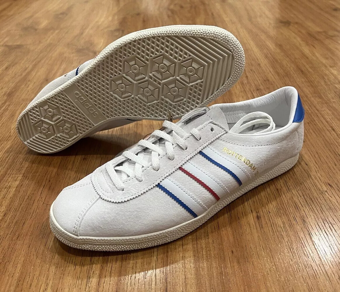 adidas Originals Rotterdam 00 “White, Blue, Scarlet” IH4776 Men’s Suede