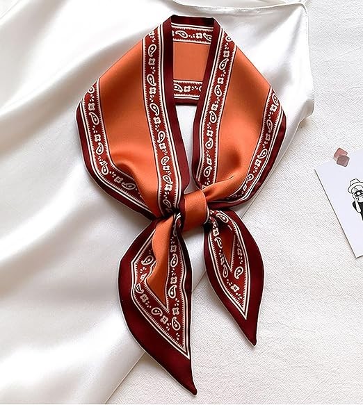 4 PCS Bag Handbag Handle Ribbon Hair Head Band Neck Scarf Skinny Scarves