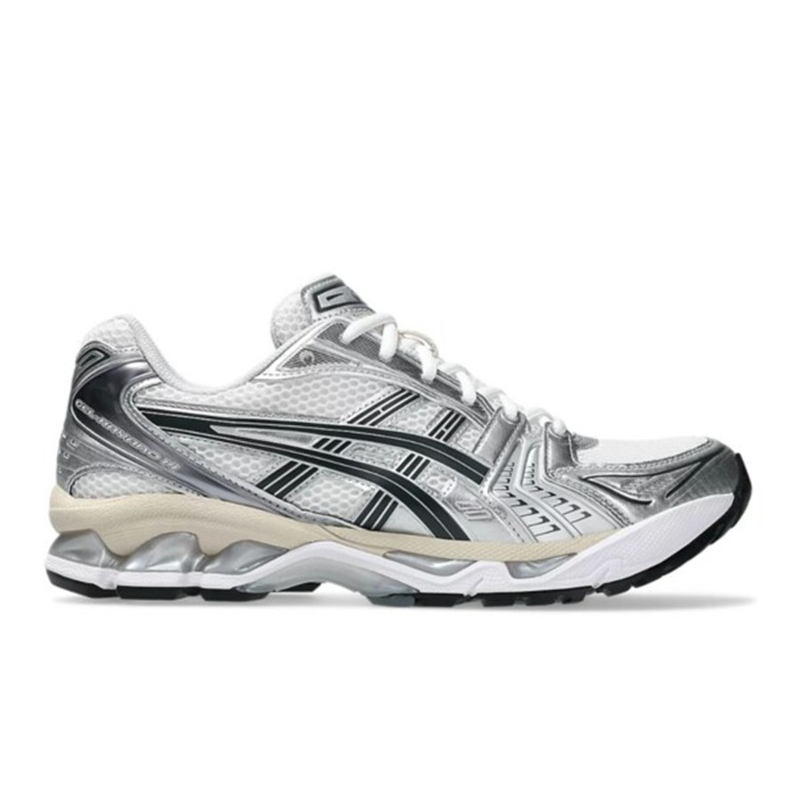 ASICS Gel-Kayano 14 Men’s White Graphite Grey Silver GEL Retro Running Shoes