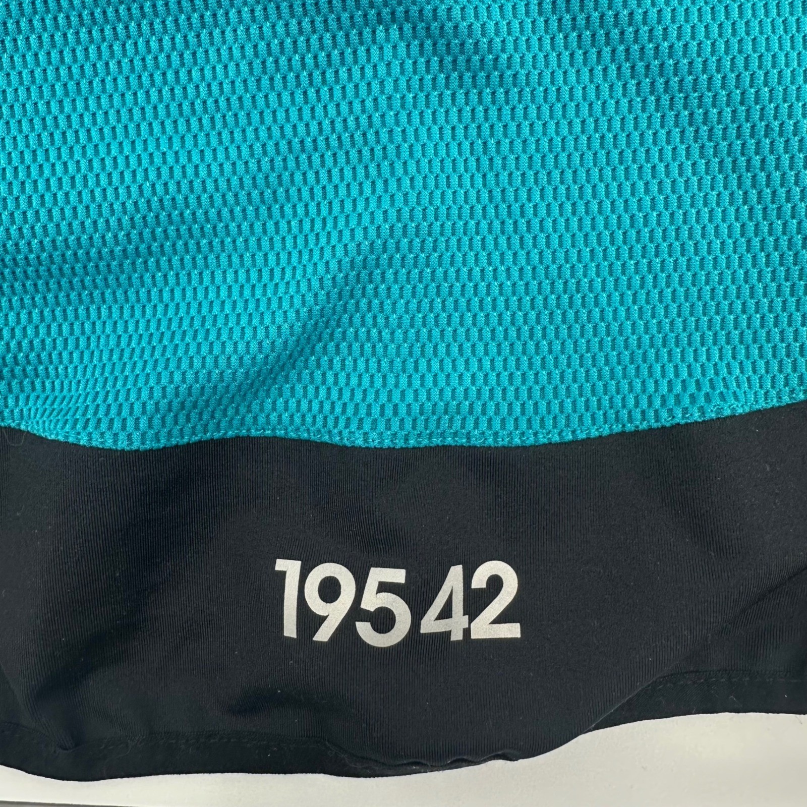 Nike Dry Fit Womens Teal Waffle Knit Full Zip Hoodie Mesh Jacket Small 19542