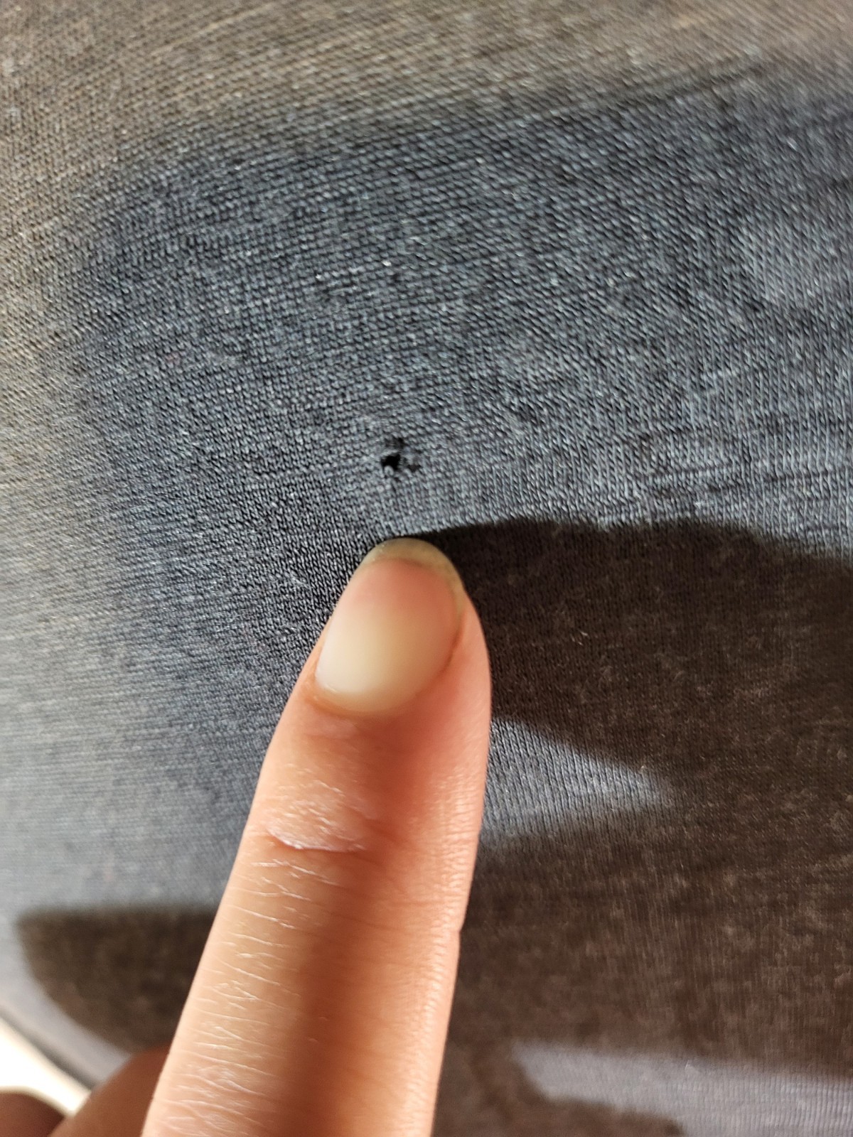 Seg’ments Womans 100% Merino Wool Size Small Long Sleeve Gray Top Flaw