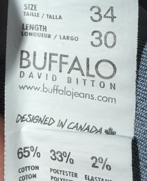 Lot of 5 Buffalo David Bitton Jeans Mens 34×30 33×30