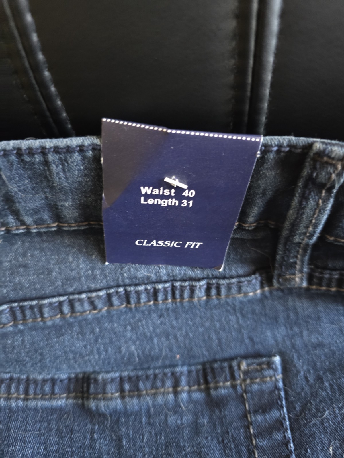 Urban Star Premium Straight Fit Denim Jeans Blue Dark Men’s Size 40 X 31
