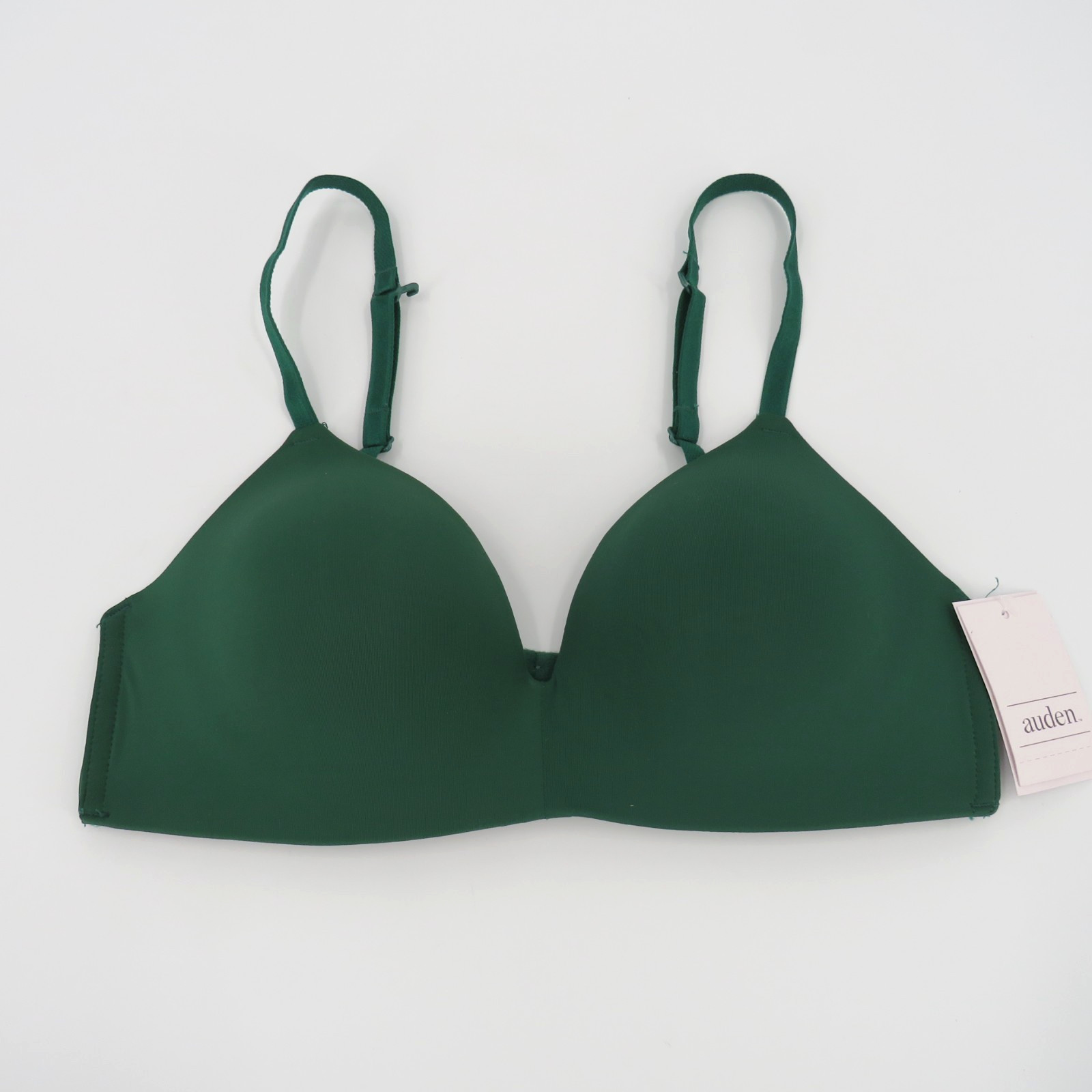 Auden The Bliss Green Lightly Lined Wire Free Bra Women’s Size 32B