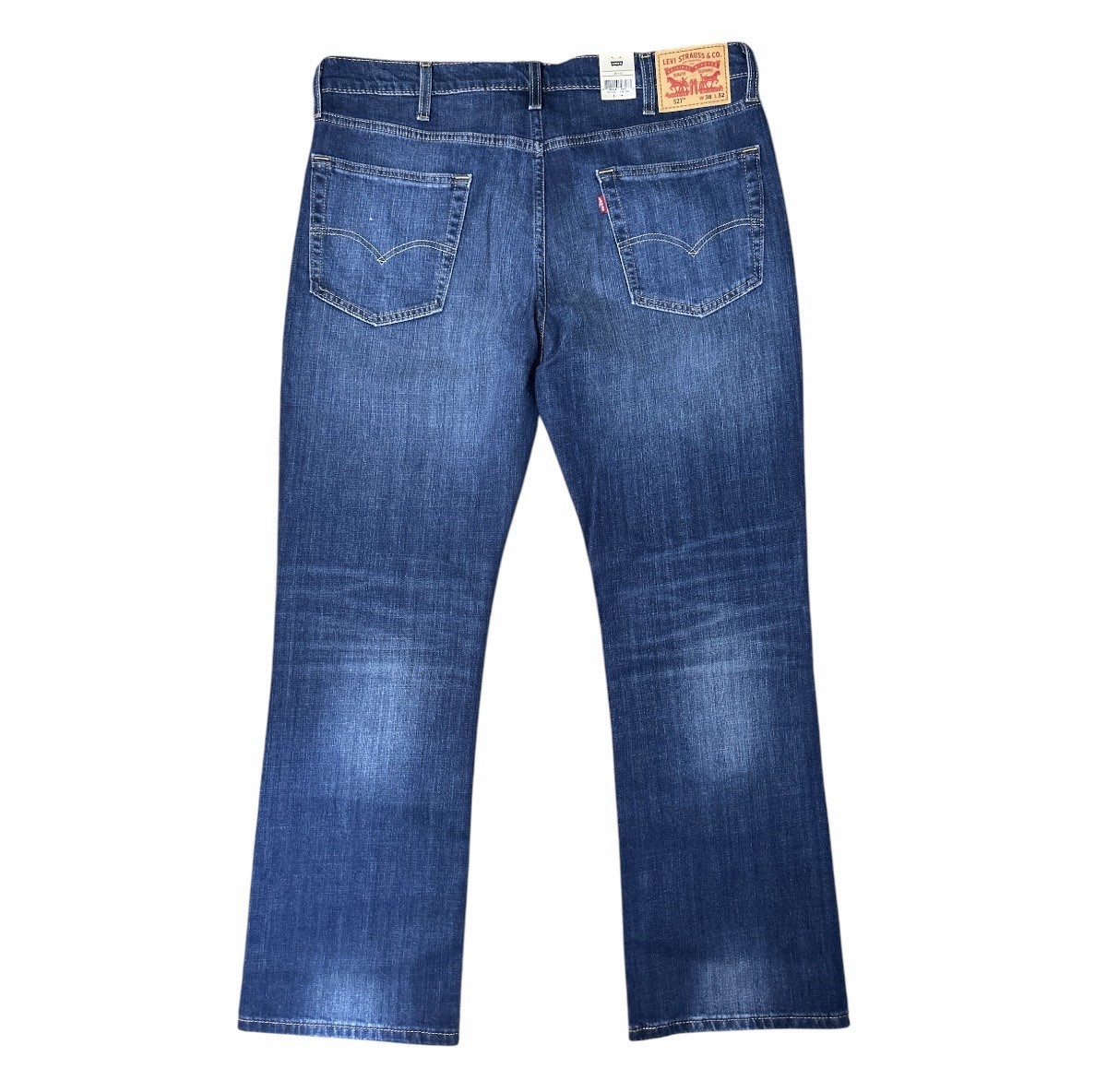 NWT Levi’s 527 Slim Bootcut Stretch Mens Jeans 38×32 Medium Wash Blue Denim