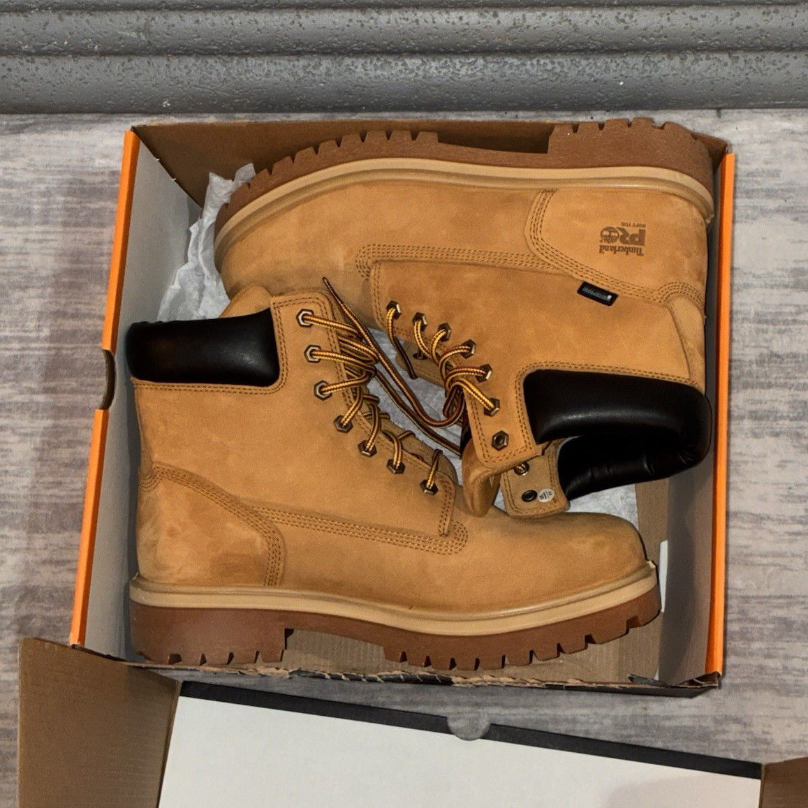 Timberland PRO Men’s Leather Lace-Up Work Boots Round Toe ReBOTL 11 Never Worn