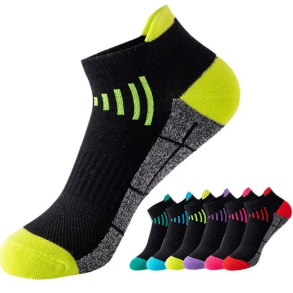 6Pairs Low Cut Cotton Ankle Mesh Solid Classic Athletic Sport Casual Women Socks