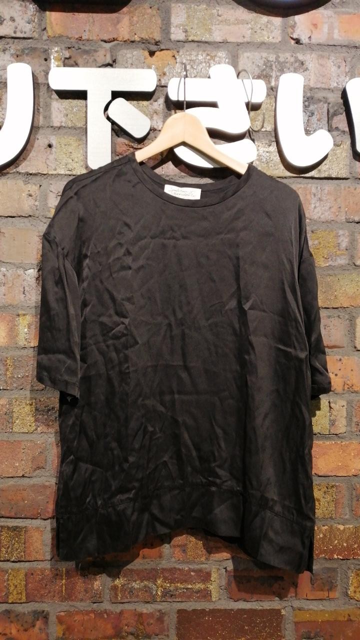 CHAOS Black SS Cut and Sew T-Shirt 25cm Sleeve 94cm Bust 64cm Length