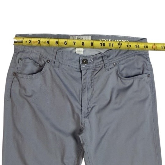 BRAX Cooper Ultralight Men’s Pants Gray Micro Print Stretch 31×32 EU 46