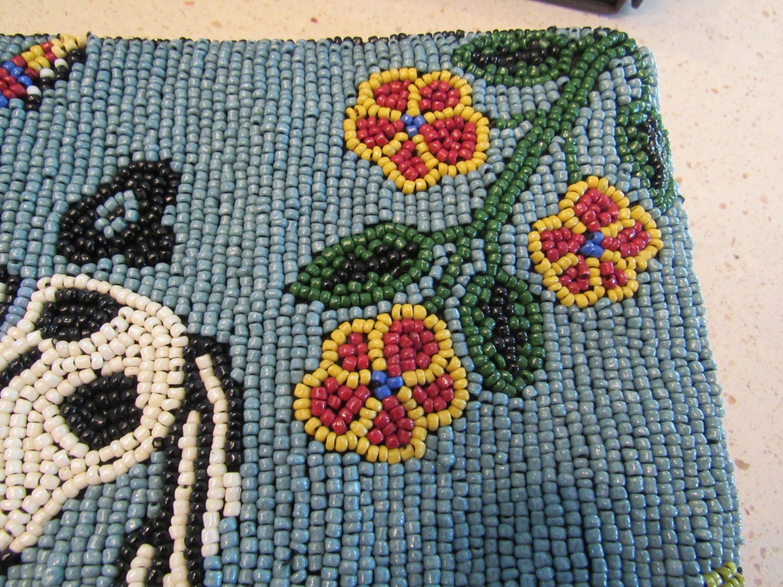 Double D Ranch Beaded Clutch EUC