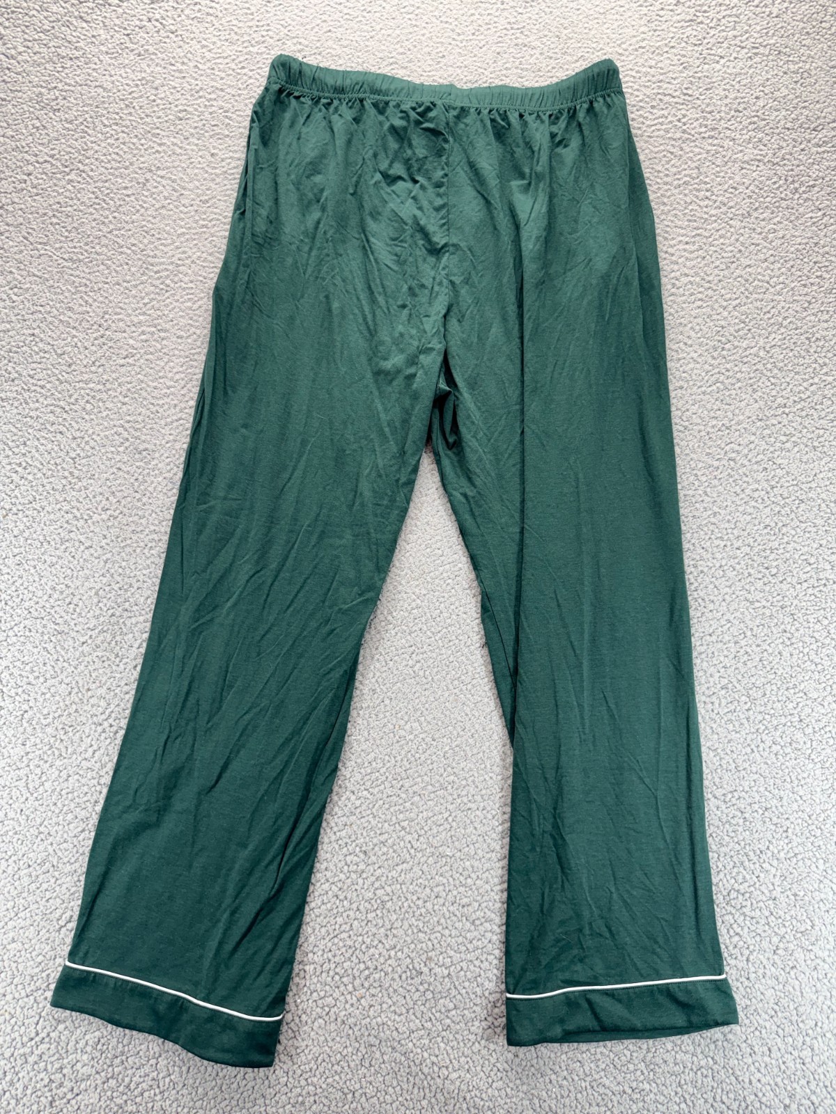 Bamboo Cool Womens Elastic Waist Pull On Lounge Pajama Pants Green Size XL
